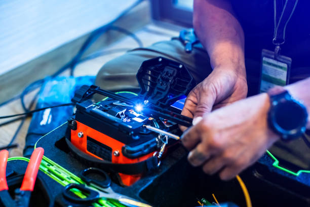 Fiber splicing at Tygervalley Mall